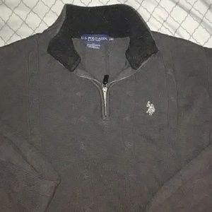 U.s polo Assn half zip long sleeve sweater